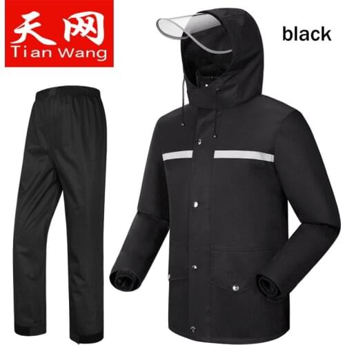 High Quality Raincoat for Adults Unisex Rain Suit Waterproof Anti-storm Motorcycle Rainwear for Four Season