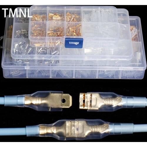 2.8/4.8/6.3mm Connector Plug simple connection crimping plier crimp universal spring wire Terminal Electrical Insulated Cable