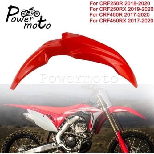 2017-2020 Enduro Racing Front Fender Dirt Bike Motocross Mudguard for Honda CRF250R CRF450R CRF250RX CRF450RX MX Mud Guard