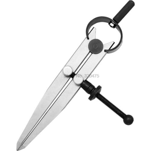 50pcs Carbon steel Scriber Divider Wheel Compass Leather Stitch Hole Distance Measure Compass Leather Divider Tool