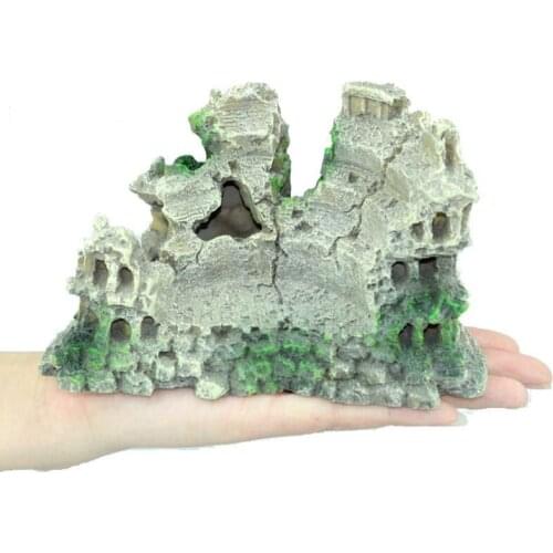 Fish Tank Aquarium Accessories Jewelry Resin Ancient Roman Leaning Tower Aquarium Beautification Fish Tank Crafts Pet Supplies