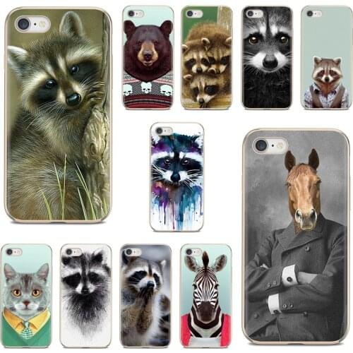 Zoo Yago Raccoon Tiger Panda Monkey Owl For iPhone iPod Touch 11 12 Pro 4 4S 5 5S SE 5C 6 6S 7 8 X XR XS Plus Max 2020 Soft Case