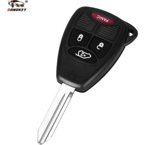 DANDKEY 3+1 4 Buttons Remote Car Key Shell Case Cover For Chrysler Sebring 300C For Chrysler Jeep Dodge