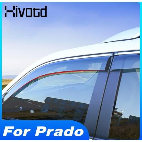 Hivotd Window Visor Rain Guard Awnings Shelters Exterior Car Modification Protection Accessories For Land Cruiser Prado 150 2020