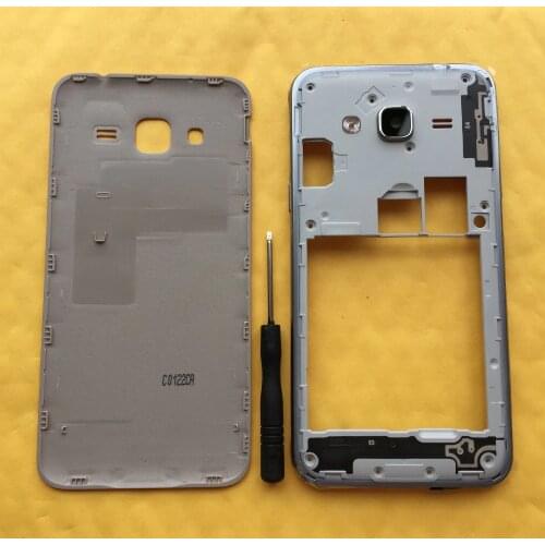 For Samsung Galaxy J3 2016 J320 J320F J320H J320M J320FN Original Phone Housing Middle Frame Chassis With Back Cover + Tools
