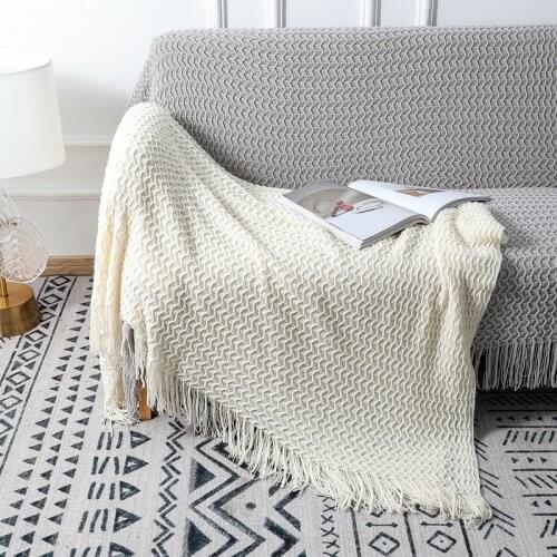 Home Decor Knitting Toddler Blanket Newborn Throw Blanket Super Soft Warm Multi Color Hollow Baby Sleeping Blanket