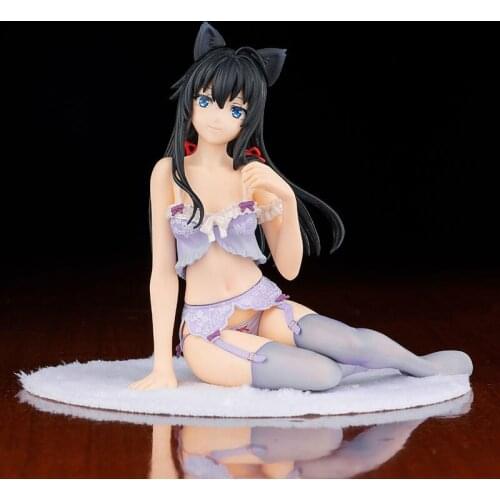 Action Figure My Teen Romantic Comedy Yukino Pajamas Sitting With Cat Ears PVC Figurine Collection Figures Toy Gifts