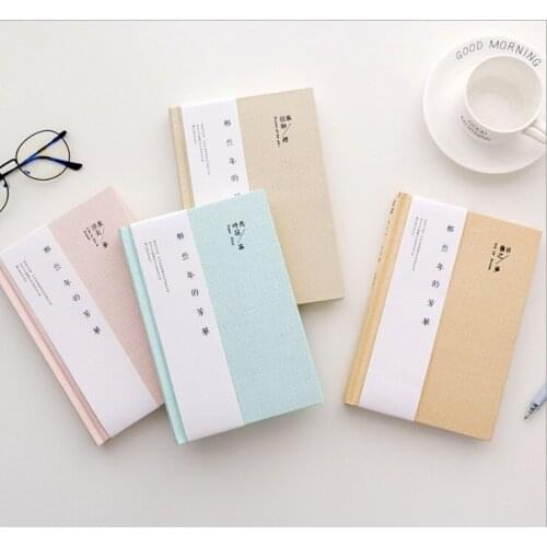 Those Years A5 Hardcover Student Notebook Text Diary Fresh and Simple Hand Account Book