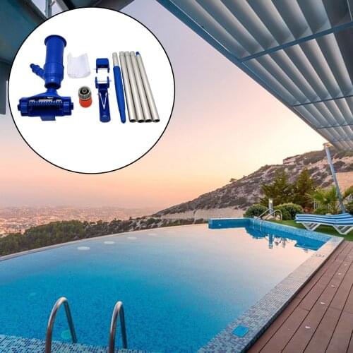 Portable Swimming Pool Cleaner Kits Underwater Mesh Bag Mini Jet Vacuum Suction Head Above Ground Pool Hot Tub Fountains