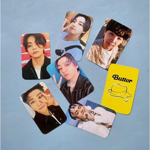KPOP 8PCS/SET Bangtan Boys Butter LOMO Cards Postcards Photocards Double Sides JIMIN JIN SUGA J-HOPE Fans Collection