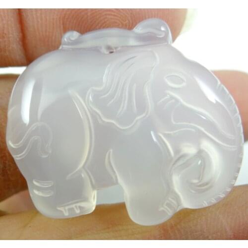 Natural stone Turquoises Quartz Crystal lapis chalcedony stone hand-carved Elephant pendant for diy Jewelry making necklace 3PCS