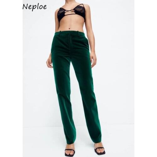 Neploe Women's Velvet Trousers