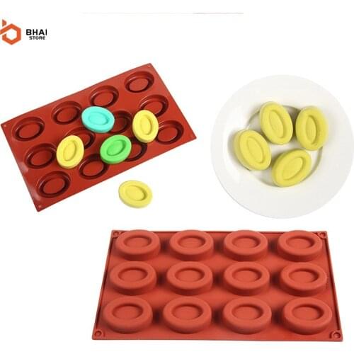 New Silicone Chocolate Mold 12/20-Cavity Donuts Baking Tools Cake Decor Mould Candy DIY Molds Kitchen Tools