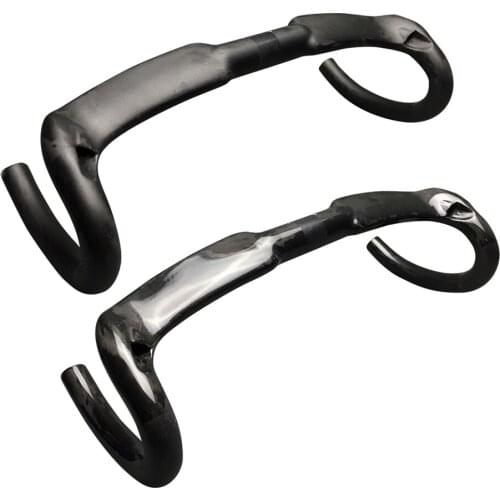 New carbon road handlebar UD matte/glossy no logo finish black full carbon fiber road handlebar bent bar 31.8mm*400/420/440mm