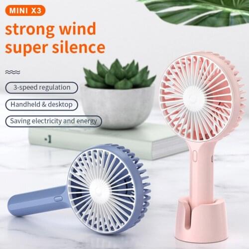 10 Styles Mini Fresh USB Rechargeable Handheld Fan Student School Outdoor Cool Fan Round Simple Cylindrical Model Silent USB Fan