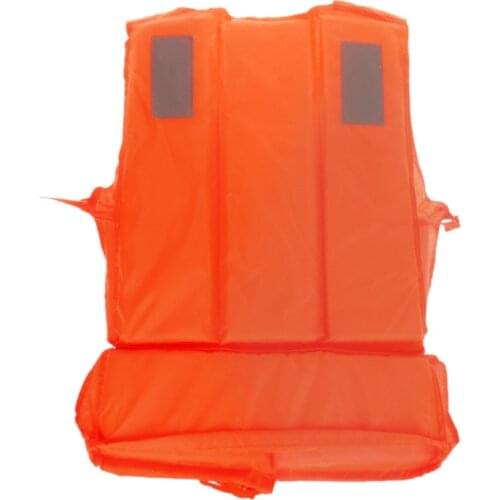 New Orange Adult Foam Flotation Swimming Life Jacket Vest With Whistle Whosale&Dropship