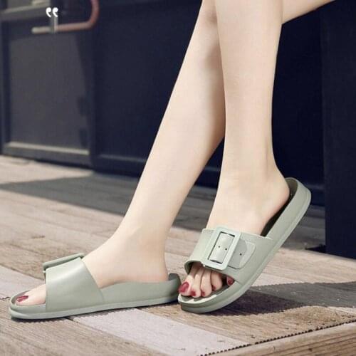 Flat Shoes Women Bathroom Slippers Women Big Size Shoes Womens Beach Sandals Comfy Mules Platform Shoes for Woman Slippers