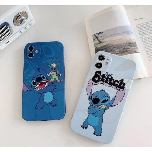 Disney Stitch Phone Case for IPhone 7 / 8 / Plus X / XS / XR / XS Max Cute Cartoon Anti-fall Silicone Case Birthday Present