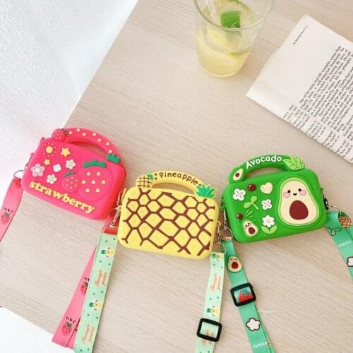 INS Cute Cartoon Women Shoulder Bag Girls Portable Purse Kawaii Anime Frog Rabbit Handbags Fashion Silica Gel Crossbody Bags