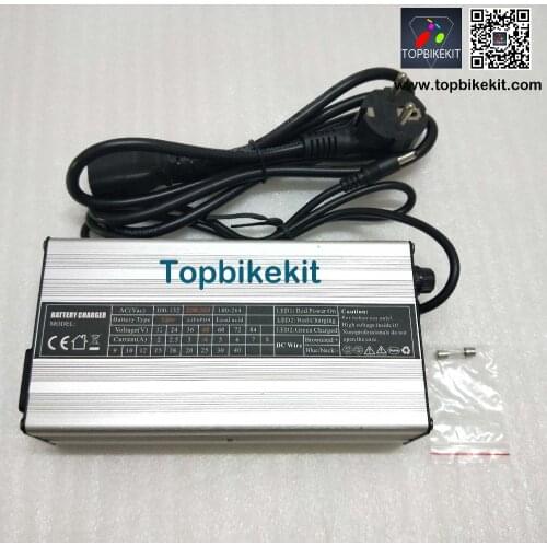 Ebike charger 54.6V 4A Li-ion Battery charger 48V 4A aluminum case Charger for 13S 18650 cells 110V/220V Ebike Parts Battery