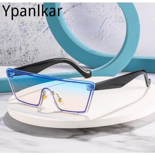 2021 Hot Fashion Ladies Sunglasses Milanese Personality Integrated Leopard Print Trend Glasses Women