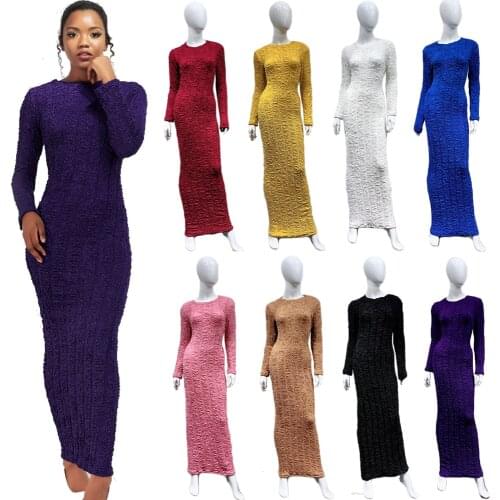 Women Long Dress Maxi Sheath Bodycon Gown Muslim Abaya Pleated Pencil Kaftan Islamic Clothing Turkish Caftan Party Robe Jilbab