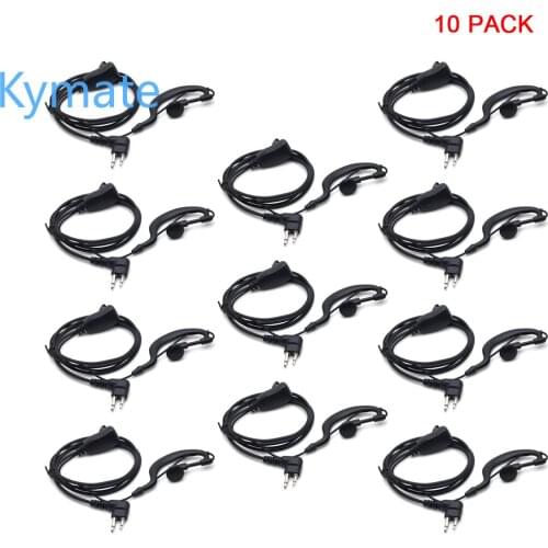 10pcs Earpiece PTT Mic Headset For Motorola GP68 G9300 CP88 CT150 PRO1150 Walkie talkie For HYT TC-610