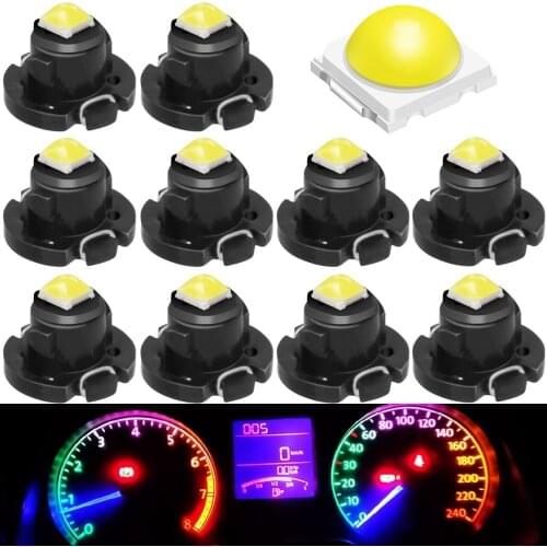 10pcs T3 Super Bright 3535 Chip Auto Led Bulbs Neo Wedge Dashboard Instrument Cluster Light Car Panel Gauge Speedo Dash Bulbs