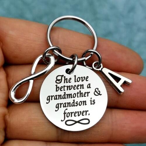 Grandma Gifts from Grandson Birthday Gift for Grandmother Keychain The Love Between A Grandmother and Grandson Mothers Day Gifts