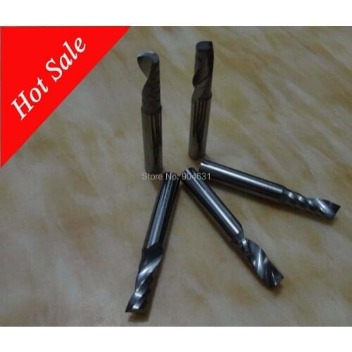 Free Shipping Grade B 1 flute 5*17*45mm Carbide Cutter Tool for CNC Router to cut acrylic, MDF plate, hard plastic sheet etc