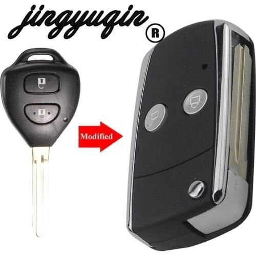 Jingyuqin Modified Remote Car Cover Key Case For Toyota Camry Corolla Avalon Echo Avensis Tarago Prado Toy43