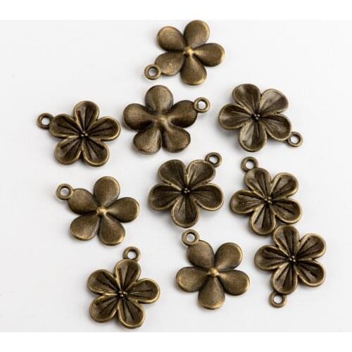 Flower DIY Alloy Pendant Jewelry Making Charms Jewelry Findings & Components For Jewelry Making #JZ211