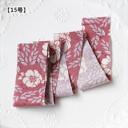 Dailylike Cotton Ribbons Cotton Strips Fabric Ribbon Patchwork Textile for Wrapping Fabric Edges Sewing Fabric DIY Gift Wrapping