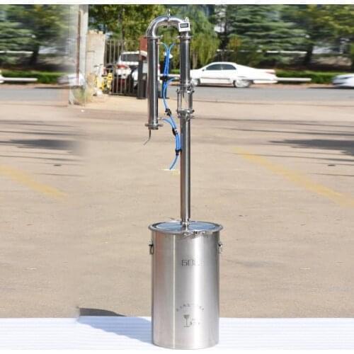 304SUS distiller 60L with sight glass liquor brewing machine with copper mesh brandy whisky vodka brewing Moonlight Alcohol