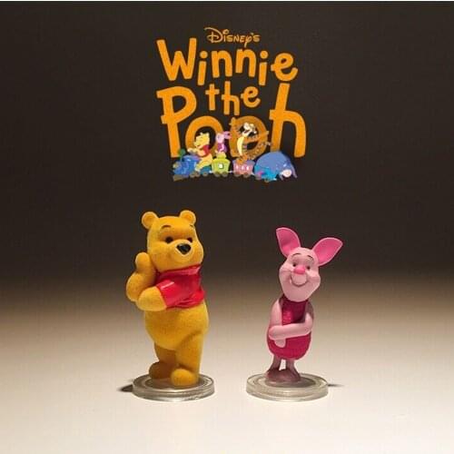 Disney Winnie the Pooh Piglet 4.5-5cm Action Figure Collection Toys model children room Decoration for kids gifts