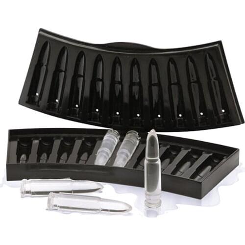 Creative Gun Bullet Shape Ice Cube Maker DIY Ice Cube Tray Chocolate Mold Home Bar Party Cool Whiskey Wine Ice Cream Tool