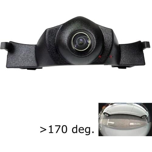 180deg fisheye 1920*1080P AHD Car Front View Logo Camera for Audi Q3 TFSI A8L plus 2019 front grille camera waterproof