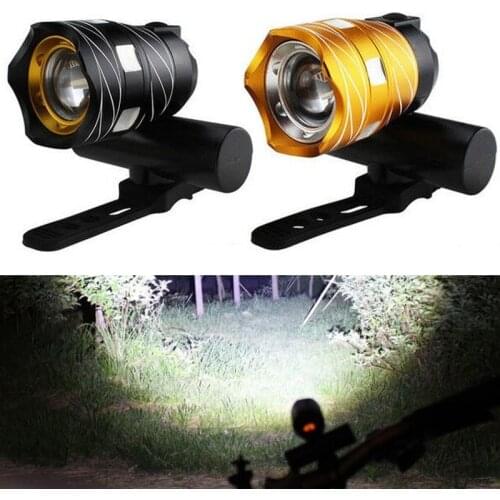 MTB/Road/Bicycle Headlight T6 USB Rechargeable Battery Adjustable Zoom Bike Light Set Cycling Lamp Night Ride Glare Flashlight