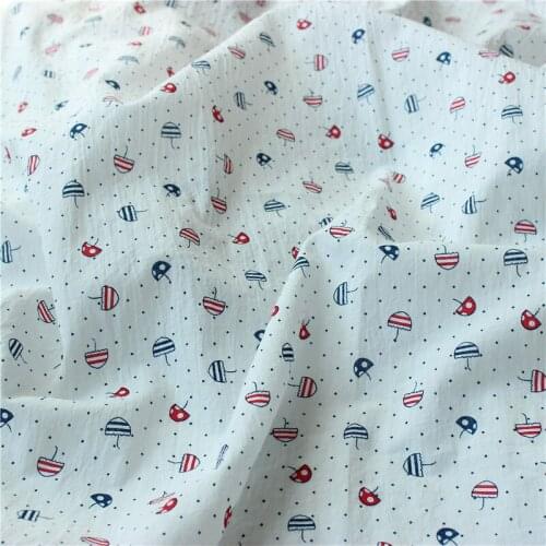 Pure Cotton Plain Thin Cotton Cloth Washed Cotton Crepe Cloth Printed With