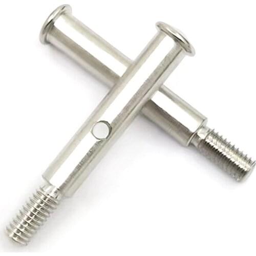 2pcs Front Axles Suitable for 1/10 Traxxas Slash 2WD Rustler RC Vehicle Bigfoot/Ford F-150 #3637