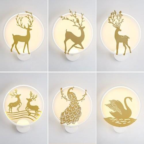 Led Wall Light For Living Room Bedside Light Bedroom Lustres Led Sconce Wall Lamp Art deco Wall Led Light 220V 110V