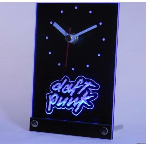Tnc0037 DISCOVERY DAFT PUNK SCOTT GROOVES Table Desk 3D LED Clock
