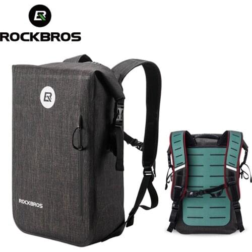 ROCKBROS 24L Cycling Bike Backpack Casual School Bags Waterproof Bike Bicycle BagOutdoor Travel Hiking Camping Sport Backpack