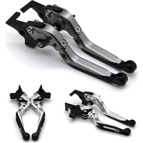 For DUCATI MONSTER S2R 800 With logo Motorcycle Frame Ornamental Foldable Brake Handle Extendable Clutch Lever