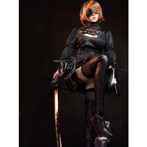 Female Figure Clothes Accessory 1/6 Scale Cosplay Sexy NieR:Automata YoRHa 2B Clothing Sets for 12 inches Action Figure In Stock