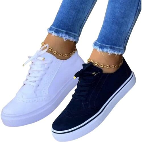1 Pair Of Shoes Without Shoebox Sports Casual Shoes Lace-up Flat Shoes For Casual Shopping Dropship