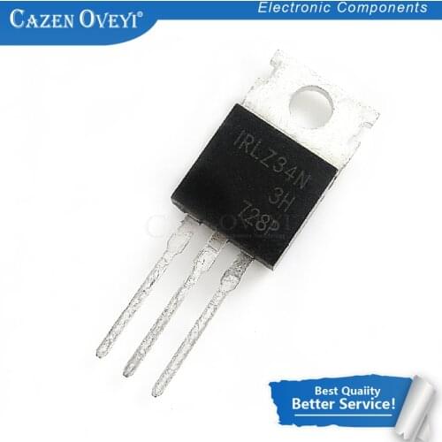 10pcs/lot IRLZ34N IRLZ34 55V 30A TO-220 Field effect Triode new original In Stock