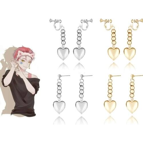 2 PCS Hunter x Hunter HXH Dangle Earrings Kurapika Kurta Cosplay Men Women One Pair Ear Clip Costumes Accessory