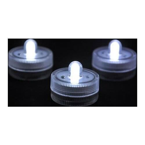 24pcs/Lot white Waterproof LED Candle Wedding Decoration Submersible Floralyte LED Tea Lights Party Decoration LED Floral Light