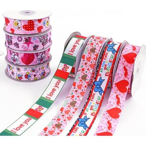 The new color printing ribbon ribbon hat decoration ribbon polyester belt